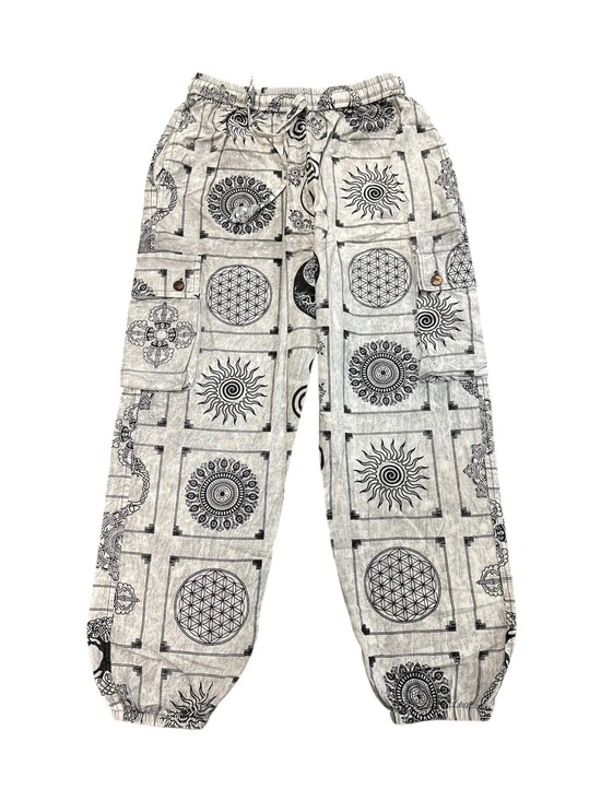Rising International Pants - Rising NWT Pants Yoga Joggers Symbol Grey Black Size Small - XLarge